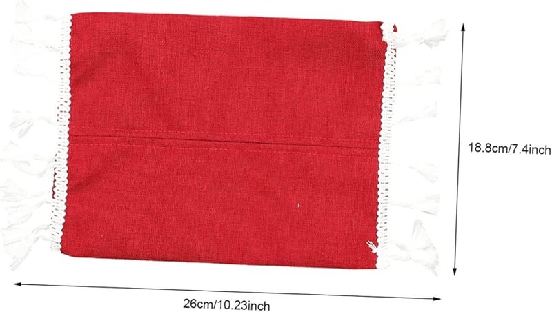 2 قطعة غطاء صندوق المناديل اللطيف حاوية تخزين محمولة للمنزل والمكتب - Image 2